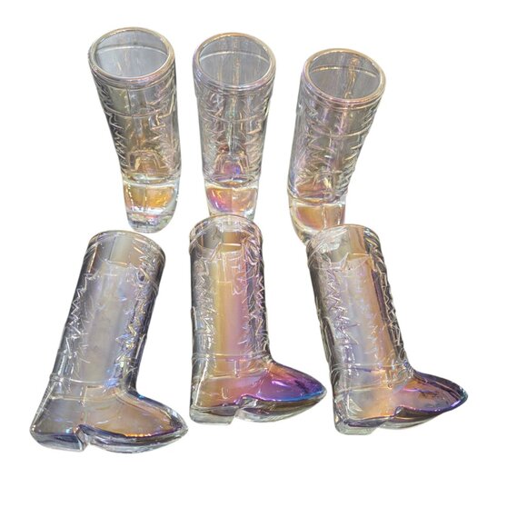 NEW The Ardon Collection Cowgirl Boot Shot Glasses Set of 6 Brand New In Box - Picture 5 of 5